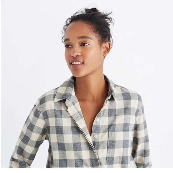 Madewell Tops - Madewell Button-Back Buffalo Check Shirt XS